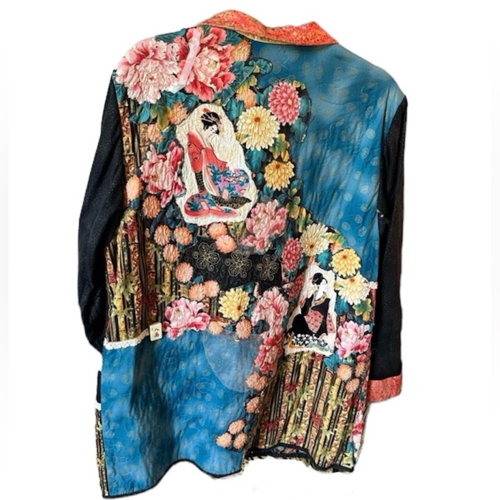 Vintage Handmade Oversized Asian Inspired Blazer - Picture 3 of 13